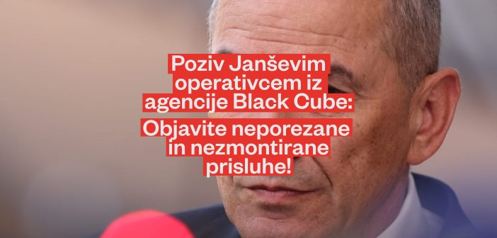 Black Cube, objavite neporezane in nezmontirane prisluhe!