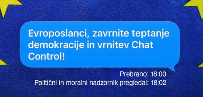 Evroposlanci, zaustavite Chat Control!